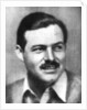 Ernest Hemingway (1899-1961), American novelist by Anonymous