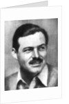 Ernest Hemingway (1899-1961), American novelist by Anonymous