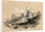 The Tower of David, Jerusalem, Israel by David Roberts