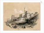 The Tower of David, Jerusalem, Israel by David Roberts