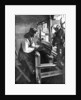 Woman using a loom, Sweden by Anonymous