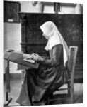 Nun making lace, Bruges, Belgium by Donald McLeish