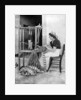 Woman weaving with straw on a hand loom, Fiesole, near Florence, Italy by Donald McLeish