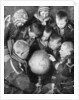 Lapp children looking at a globe by Anonymous