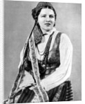 Lithuanian woman in traditional dress by Geoffrey L Portham