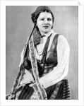 Lithuanian woman in traditional dress by Geoffrey L Portham
