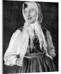 Polish woman in traditional dress by Anonymous