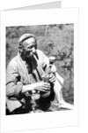 Uzbek man smoking calian, Samarkand by Anonymous