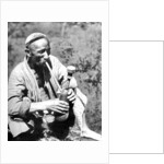 Uzbek man smoking calian, Samarkand by Anonymous