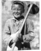 Uzbek schoolboy working on a farm by Anonymous
