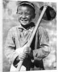 Uzbek schoolboy working on a farm by Anonymous