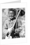 Uzbek schoolboy working on a farm by Anonymous