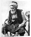 A peasant drinking coffee and smoking a huqqah, Izmir, Turkey by Anonymous