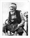 A peasant drinking coffee and smoking a huqqah, Izmir, Turkey by Anonymous