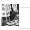 Printing election posters in Japan by Fox Photos