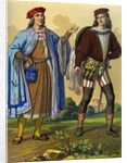 An English courtier of 1450 and an English gentleman of 1500 by Edward May