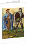 An English courtier of 1450 and an English gentleman of 1500 by Edward May