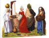 Women and a man from the 15th and 16th centuries by Thurwanger Freres