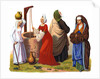 Women and a man from the 15th and 16th centuries by Thurwanger Freres