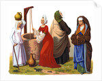 Women and a man from the 15th and 16th centuries by Thurwanger Freres