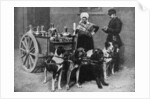 A milkwoman with a government inspector, Belgium by Anonymous
