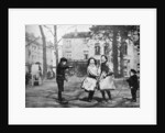 Children skipping in the Grand Place, Bruges, Belgium by FC Davis