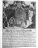 Advertisement for Mary and Ann Hogarth's draper's shop by Anonymous