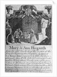Advertisement for Mary and Ann Hogarth's draper's shop by Anonymous