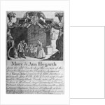 Advertisement for Mary and Ann Hogarth's draper's shop by Anonymous