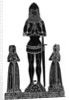 Rubbing of a medieval engraved brass by Anonymous
