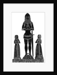 Rubbing of a medieval engraved brass by Anonymous