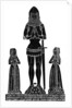 Rubbing of a medieval engraved brass by Anonymous
