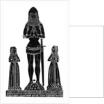 Rubbing of a medieval engraved brass by Anonymous