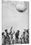 Ascension of a Montgolfier balloon by Anonymous