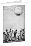 Ascension of a Montgolfier balloon by Anonymous