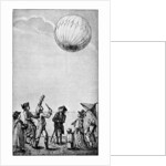 Ascension of a Montgolfier balloon by Anonymous
