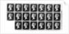 Block of twenty 'Penny Black' stamps by Anonymous