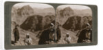 Mount of Moses, where the law was given to Israel's leader, the Sinai wilderness by Underwood & Underwood