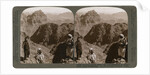 Mount of Moses, where the law was given to Israel's leader, the Sinai wilderness by Underwood & Underwood