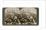Easter procession of the Greek Patriarch, entering the Church of Holy Sepulchre, Jerusalem by Underwood & Underwood