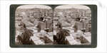 Jerusalem and the Mount of Olives, looking east from the Latin Hospice, Palestine by Underwood & Underwood
