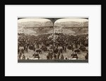 Cattle market day, in the lower pool of Gihon, Valley of Hinnom, Jerusalem, Palestine by Underwood & Underwood