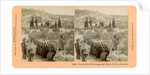 The garden of Gethsemane and the Mount of Olives, Palestine by BW Kilburn