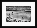 Suzanne Lenglen playing Miss McKane, Wimbledon, London by Anonymous