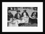Pea shelling in Covent Garden, London by Anonymous