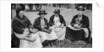 Pea shelling in Covent Garden, London by Anonymous