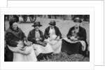 Pea shelling in Covent Garden, London by Anonymous
