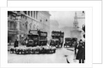 A flock of sheep on the Strand, London by Anonymous