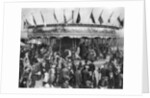 A merry-go-round, part of a bank holiday carnival on Hamstead Heath, London by Anonymous