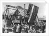 'Steam yacht', a bank holiday fairground attraction on Hamstead Heath, London by Anonymous